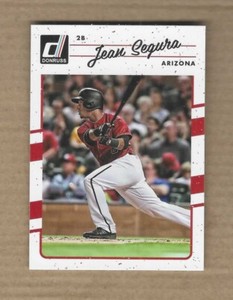 JEAN SEGURA 2017 DONRUSS MAGENTA BACK #47 ARIZONA DIAMONDBACKS