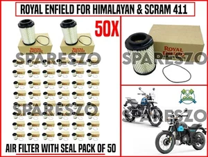 Royal Enfield AIR FILTER WITH SEAL PACK OF 50 For Himalayan & SCRAM 411 - Picture 1 of 15