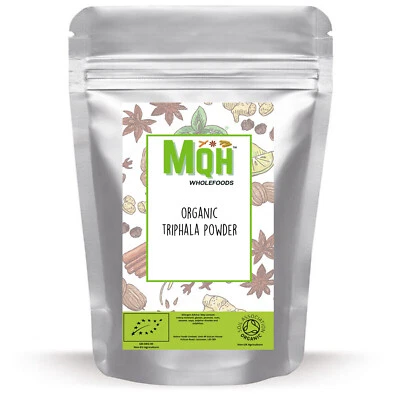MQH WHOLEFOODS Polvo Triphala ORGÁNICO CERTIFICADO ¡Calidad Premium! Hierba culinaria 50g-2kg