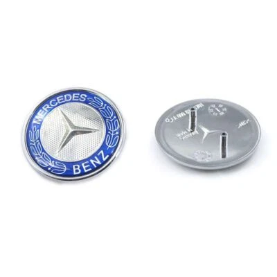 Mercedes-Benz синий капот эмблема лавровый венок плоский логотип GLC GLE GLS GL G ML GLK - Изображение 1 из 4