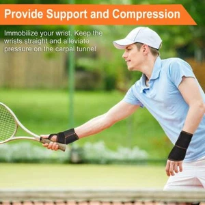 1 Pair Brand New Universal Thumb Wrist Support Brace Carpal Tunnel Arthritis - Picture 1 of 4
