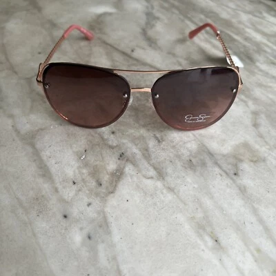 Очки солнцезащитные Jessica Simpson J6262 Aviator розовое золото/роза новые с ценниками - Изображение 1 из 4