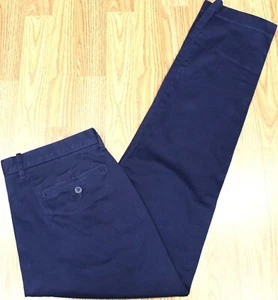J.CREW 770 STRAIGHT FIT BAUMWOLLE/ELASTHAN HOSE MARINEBLAU Gr. 33W x 32L - Bild 1 von 4
