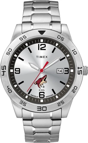 Men's Arizona Coyotes Watch Timex Citation Steel Watch Cover