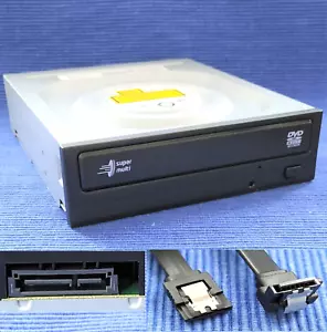 DVD Brenner SATA LG intern Laufwerk DVD CD R RW DL PC Computer 5,25 Zoll + Kabel - Bild 1 von 2
