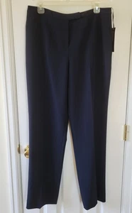 Jones New York Womens Pants Navy Blue Sz 10 Platinum Collection Career Pant NWT - Picture 1 of 15