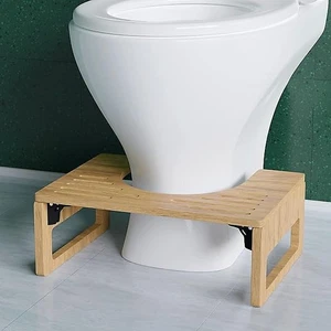 Nataka Squatty Potty for Adults and Kids, Bamboo Potty Stool, 7 inches Foldable - Picture 1 of 1