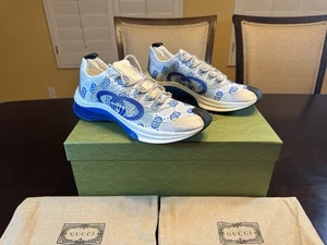 Neu Original Gucci Run GG Logo Sneaker Schuhe Größe UK 12,5 / US 13 - Bild 1 von 16