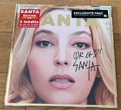 Santa Recommence-Moi Ltd Hand-signed Dédicacé Gold Vinyl + 3 Tracks Sealed MINT - Image 1 of 3