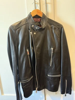 Chaqueta de cuero para hombre Reiss talla M Foto 1 de 2