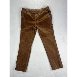 Brooks Brothers Milano Corduroy Pants Mens W38 L32 Brown Cotton Blend - Picture 1 of 6