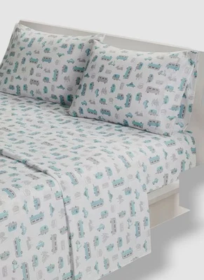 Intelligent Design Blue Road Trip Microfiber 3-Pc Sheet Set Size Twin XL' - Image 1 of 4