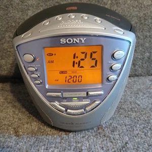Radio reloj despertador meteorológico Sony Dream Machine ICF-CD853V CD/CD-R/RW reproductor AM FM - Imagen 1 de 5