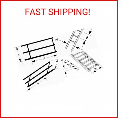 Plastruct HRS-4 HO Handrail 2 PLS90682 Plastic Building Supplies - Image 1 of 2