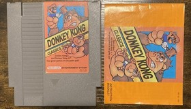 Donkey Kong Classics (Nintendo NES, 1988) Cart And Manual Authentic Tested Works