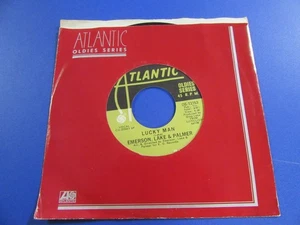 7 " 45 RPM Record By EMERSON LAKE PALMER / Lucky Man - Beginning/ Company Sleeve - Picture 1 of 2