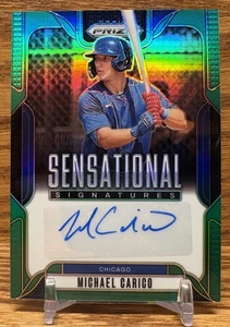 MICHAEL CARICO Green Prizm Sensational Signatures AUTO | 2025 Panini Prizm CUBS - Picture 1 of 2