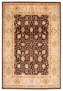 Traditional Hand-Knotted Bordered Area Rug 10'0" x 14'3" Wool Carpet - Picture 1 of 9