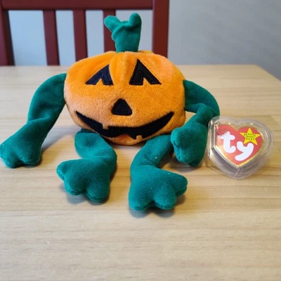 Gorro Bebés Halloween Peluche Frijol Bolsa Peluche Halloween Calabaza Foto 1 de 4