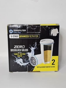 2 Pack Zero Water Filter 5 Stage Advanced Filtration ZR-017 Replacement New - Picture 1 of 2