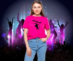 MEN WOMENS TEE TSHIRT UNISEX PINK PONY CLUB FUN GIRLS NIGHT OUT GIFT TOP MUSIC - Bild 1 von 10