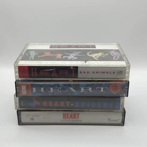 HEART Cassette Tape Lot Of 4 Bad Animals, Brigade, little queen Self Titled - Picture 1 of 17