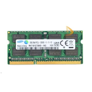 Samsung 8GB 2RX8 PC3L-12800S DDR3 1600MHZ 1.35V SODIMM RAM Laptop Memory Intel * - Picture 1 of 3