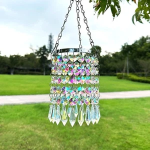 Crystal Suncatcher Crystal Icicle Pendant Sun Catcher Ornament AB Coating Gla... - Picture 1 of 7