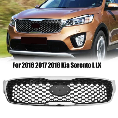 Parachoques delantero parrilla superior cromado para Kia Sorento L LX 2016-2018 KI1200181 Foto 1 de 4