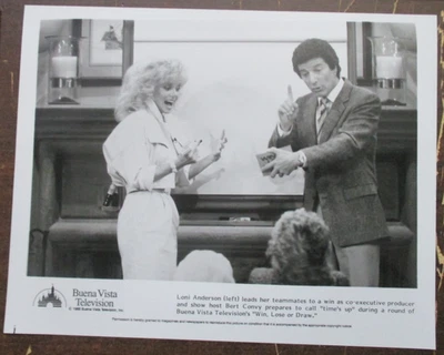 FOTO PROMOCIONAL PRENSA TV GANAR PERDER O DIBUJAR BURT CONVY & LONI ANDERSON 1988 8X10 S683 Foto 1 de 3