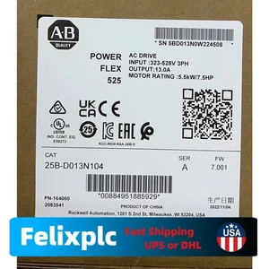 Allen-Bradley PowerFlex 525 AB 25B-D013N104 AC Drive 25BD013N104  US Free Tax - Picture 1 of 4