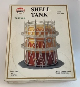 MODEL POWER N SCALE SHELL TANK #1567 VERY RARE VINTAGE! NEW OPEN BOX! L@@K!! - Picture 1 of 3