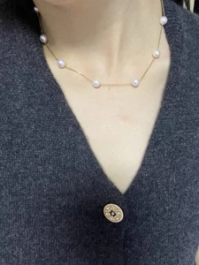 Multi-Wege Akoya Perlenkette mit 18 Karat Gold - Premium Schmuck aus Japan - Bild 1 von 6