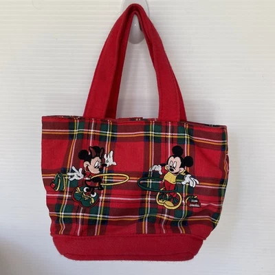 Mini borsa tote Disney Topolino Minnie tartan plaid - Immagine 1 di 4