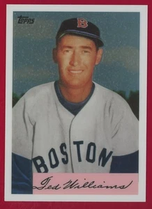 Ted Williams 2014 Factory Set 1954 Bowman #66 REFRACTOR - beautiful! - Picture 1 of 2