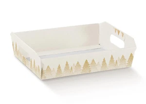 Scotton Cesto Natale Incollato 350 x 260 x 70 Mm White Fore 1 Pz - Imagen 1 de 1