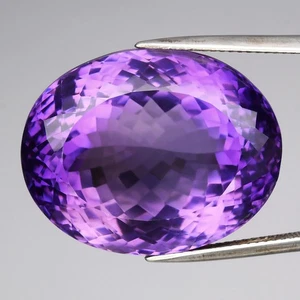 💎Huge 51.85ct IF Oval Natural Purple Amethyst - Exquisite, Unheated Uruguay Gem - Picture 1 of 4