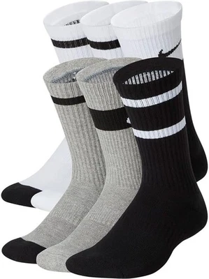 Paquete de 6 calcetines acolchados Nike DRI-FIT (4422), talla: 4-5, E3 (B930T) para niños Foto 1 de 4