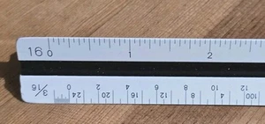 Vintage STAEDTLER MARS Ruler 361 93-31 Architect 12' Triangular Scale. - Picture 1 of 9