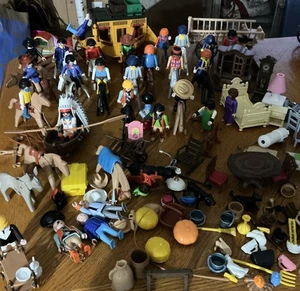 Playmobil 1974 Vintage Espacio Western Caballos Figuras y Accesorios Lote Mixto - Imagen 1 de 10