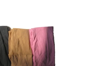 Medias de nailon hasta la pantorrilla y la rodilla rosa tostado azul marino borgoña 5 pares usadas - Imagen 1 de 10