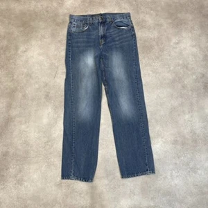 US Polo Assn Denim Jeans Mens 31" Baggy USA 90s Hip Hop Vintage Pants, Blue - Picture 1 of 10