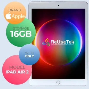 Apple iPad Air 2 9.7" A1566 | 16GB Storage | Silver | Wi-Fi Only | MGL12LL/A - Picture 1 of 21