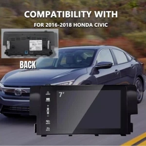 Pantalla táctil de radio navegación de 7" para Honda Civic 39710-TBA-A11 2016-18 - Imagen 1 de 18