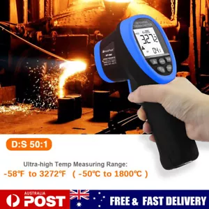 Non-Contact Digital IR Infrared Thermometer High Temperature Gun -50℃ to 1800℃ - Picture 1 of 6