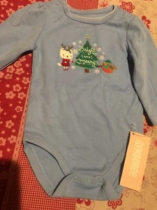 New GYMBOREE Baby Girls' Long Sleeve Bodysuit, Bright and Merry, 0 - 3 Months - Picture 1 of 3