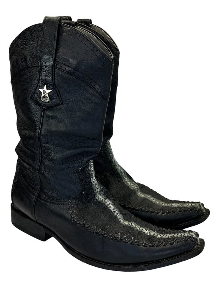 Los Altos мужской размер 12EE ковбойский вестерн подлинный скат экзотические ботинки - Изображение 1 из 4