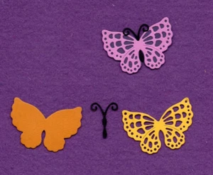 SCHMETTERLING # 32 mit Hintergrund Stanzformen Sammelalbum Karten - Bild 1 von 1