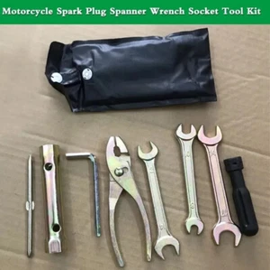 7Pcs Motorcycle Tool Kit Wrench Plug Socket Pliers for Honda Kawasaki Yamaha ATV - Picture 1 of 13