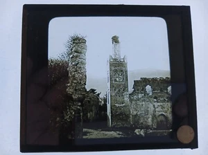 ALGERIE TLEMCEN MINARET MANSOURAH PORTE PHOTO PLAQUE DE VERRE 1900 VINTAGE - Picture 1 of 2